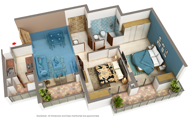 2 BHK 1137 Sq.Ft.