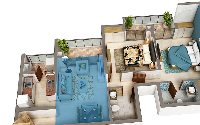 2 BHK 1155 Sq.Ft.