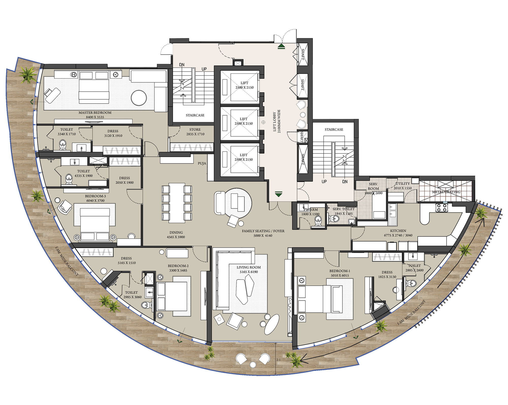 469.16 Sq.Mt./ 5050 Sq.Ft.