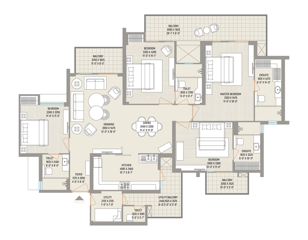 4 BHK 2511 Sq.ft.