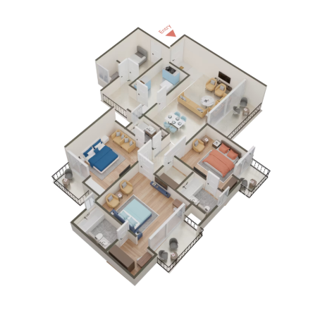 3 BHK 2062 sq.ft