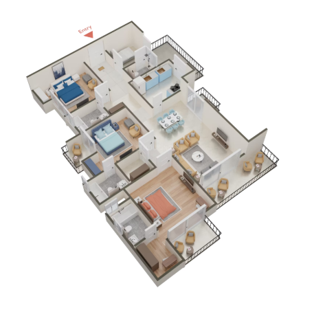 3 BHK 2330 sq.ft 