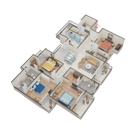 4 BHK 2697 sq.ft