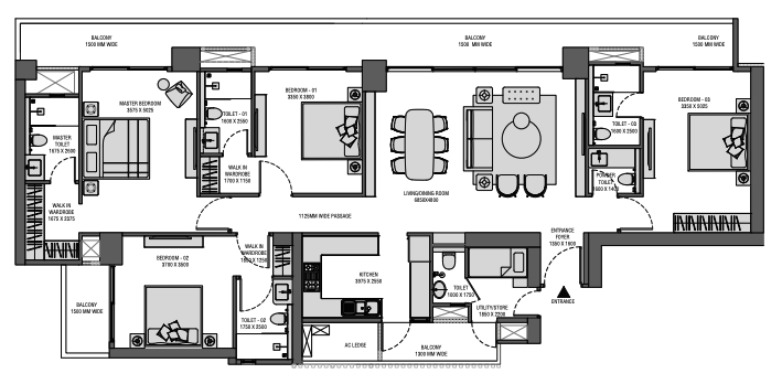 4 BHK 1683.73 Sq.ft.