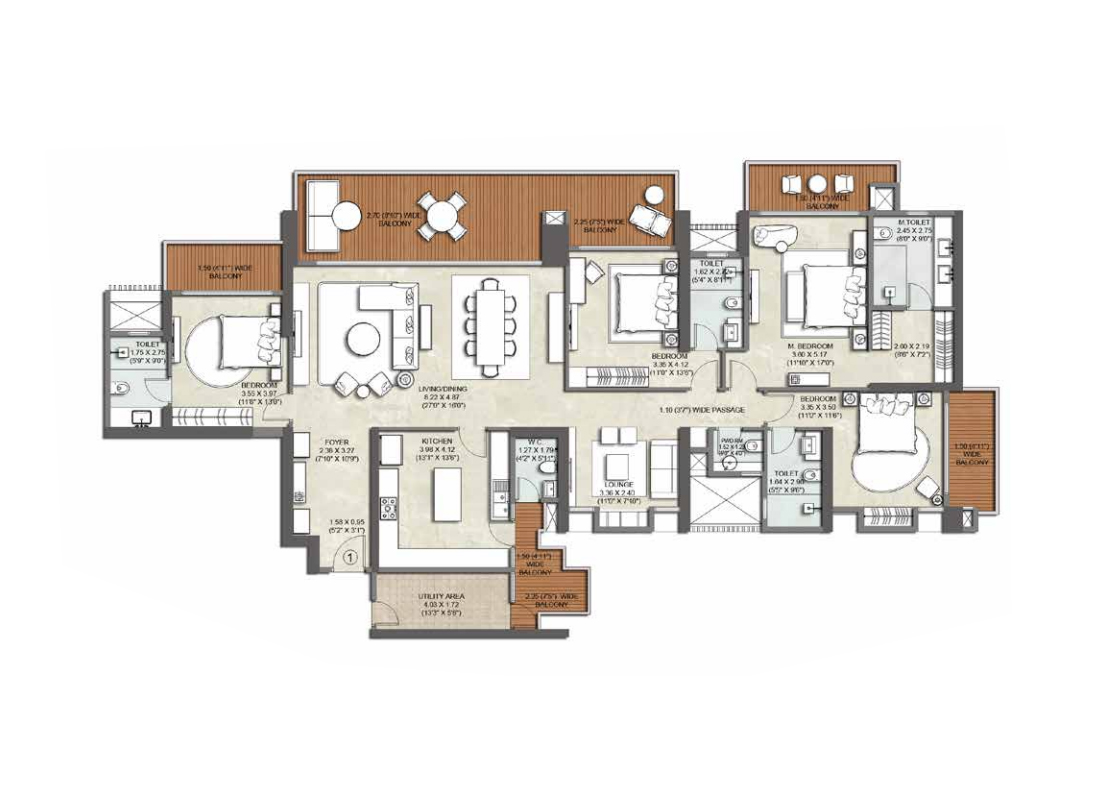 4 BHK 2122 Sq.ft.