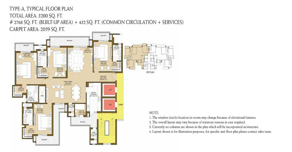 3 BHK - 3200 Sq.Ft.